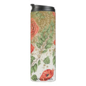 *~*赤ピーニーポピー金ゴールドグリッターフローラ タンブラー (回転右)