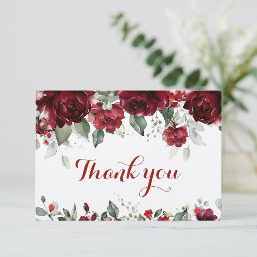 赤ピーニー結婚エピファニー サンキューカード (スタンド正面)