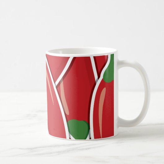 赤ファンキー唐辛子 コーヒーマグカップ (右)