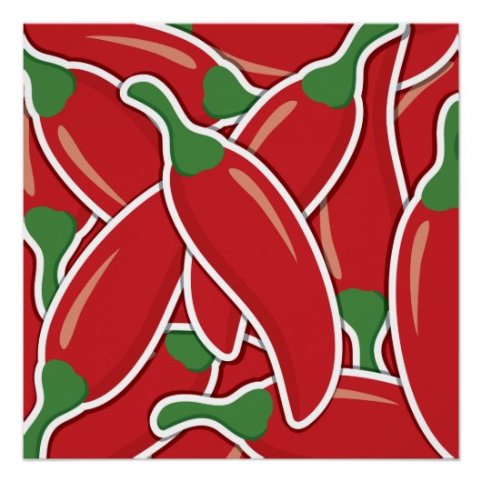 赤ファンキー唐辛子 ポスター (正面)