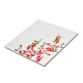 赤ファンキー胡椒の実柄 タイル (側面)