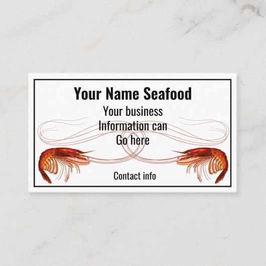 赤ファンシーいエビ   名刺 (正面)