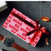 赤ファンシーとピンクベビーバレンタイン ラッピングペーパー