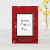 赤ファンシーチューリップ母の日 カード (黄色い花)