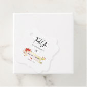 *~*赤ファンシーバラフローラフラワーサンキュー結婚ズ フェイバータグ (インサイチュ)