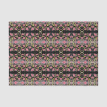 赤ファンシーフローラティッシュペーパー