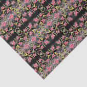 赤ファンシーフローラティッシュペーパー 薄葉紙 (詳細)