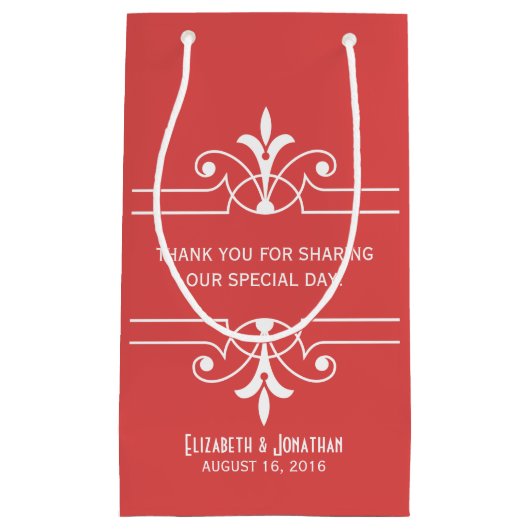 赤ファンシー抱き枕 スモールペーパーバッグ (正面)