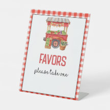 赤ファーマーズマーケット誕生日パーティー好意サイン