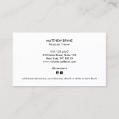 赤フィットネスパーソナルトレーナー訓練 名刺 (裏面)