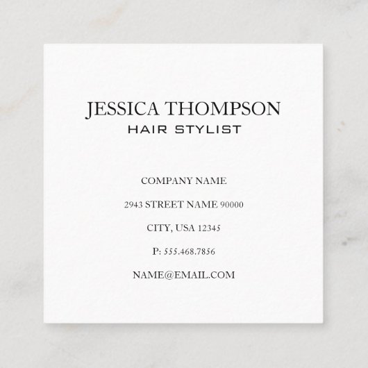 赤フェイクビロード白モノグラ縁どム スクエア名刺 (裏面)