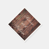 赤フェイクレー結婚ス スタンダードカクテルナプキン (角)