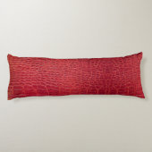 赤フェイクワニ革 ボディピロー (裏面)