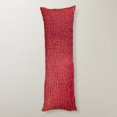 赤フェイクワニ革 ボディピロー (裏面 (縦))