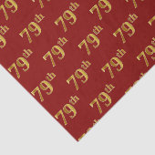 赤フェイク金ゴールド79日(79歳)イベント 薄葉紙 (詳細)