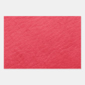 赤フェイク革のテクスチャのラッピング ラッピングペーパーシート (正面2)