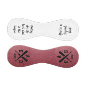 赤フェイク革モノグラムの父の日 野球ボール (パネル)