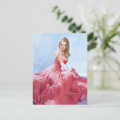 赤フォーマルドレス ポストカード (スタンド正面)