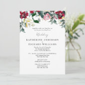 赤フォーマルローズウィンター2会場結婚Together 招待状 (スタンド正面)