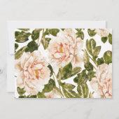 赤フォーマル紅色のローズロセタ写真結婚ズ セーブザデート (裏面)