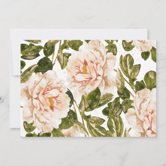 赤フォーマル紅色のローズロセタ写真結婚ズ セーブザデート (裏面)