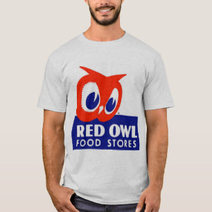 赤フクロウの食品店 – ヴィンテージロゴTシャツ Tシャツ