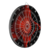 赤フラクタルバラ ダーツボード (正面左)