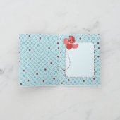 赤フラッター鳥 カード (内部)