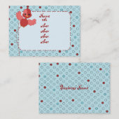 赤フラッター鳥 名刺 (正面/裏面)