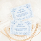 赤フランスのちゃんビクトリアンシャワー用の青い本 エンクロージャーカード