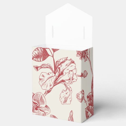 赤フランスのフローラトイルフローラ フェイバーボックス (オープン)