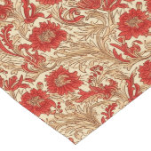 赤フランスの収穫：農家素朴アクセント ロングテーブルランナー (コーナー)