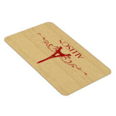 赤フランスの花華プレミアムマグネット マグネット (右側)