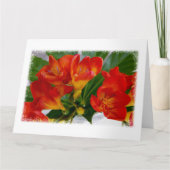 赤フリーシア カード (正面)