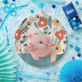 赤フレンドリーちゃん |かわいい赤ちゃん動物 ペーパープレート (パーティー)