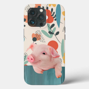 赤フレンドリーちゃん かわいい赤ちゃん動物 iPhone 13 PROケース