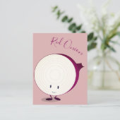 赤フレンドリー玉ねぎの漫画 |はがき ポストカード (スタンド正面)