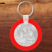 赤フレームキーチェーン キーホルダー (正面)