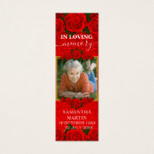 赤フローラエレガント記念葬式しおり (正面)