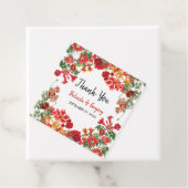 赤フローラガーデンボタニカルフラワー結婚ズ フェイバータグ (インサイチュ)