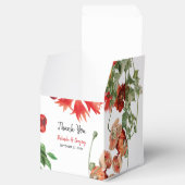 赤フローラガーデンボタニカルフラワー結婚ズ フェイバーボックス (オープン)