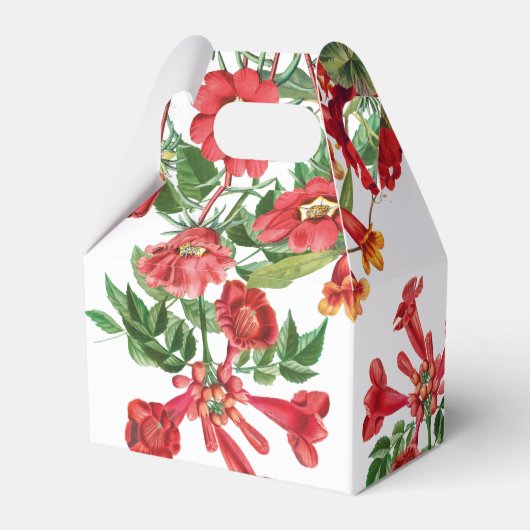 赤フローラガーデンボタニカルフラワー結婚ズ フェイバーボックス (裏面サイド)