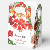 赤フローラガーデンボタニカルフラワー結婚ズ フェイバーボックス (オープン)