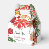 赤フローラガーデンボタニカルフラワー結婚ズ フェイバーボックス (正面サイド)