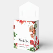 赤フローラガーデンボタニカルフラワー結婚ズ フェイバーボックス (オープン)