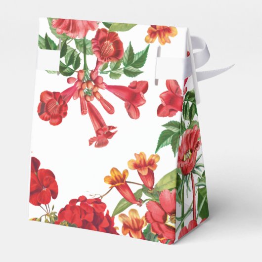 赤フローラガーデンボタニカルフラワー結婚ズ フェイバーボックス (裏面サイド)