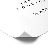 赤フローラクレストへようこそ結婚我々のサイン ポスター (角)