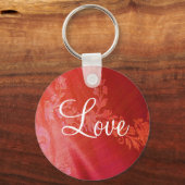 赤フローラバレンタイン キーホルダー (正面)