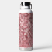 赤フローラパネル水筒 ウォーターボトル (背面)