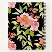 赤フローラパーソナライズされたレシピ ノートブック (裏面)